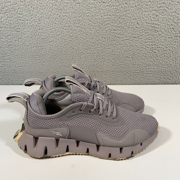 Reebok Shoes - Reebok Shoes Women's 6.5 Zig Dynamica Running Sneaker Gray Purple FY7071